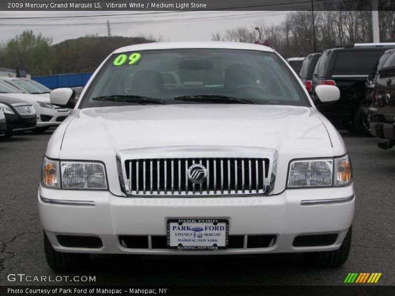 Vibrant White / Medium Light Stone 2009 Mercury Grand Marquis LS