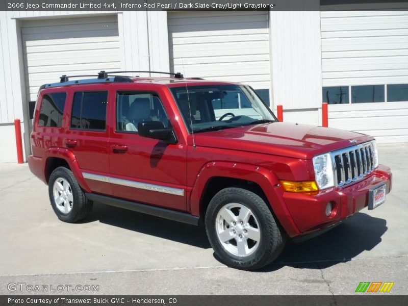 Inferno Red Pearl / Dark Slate Gray/Light Graystone 2006 Jeep Commander Limited 4x4