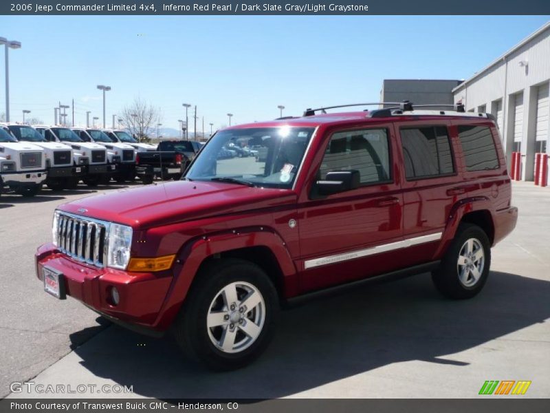 Inferno Red Pearl / Dark Slate Gray/Light Graystone 2006 Jeep Commander Limited 4x4