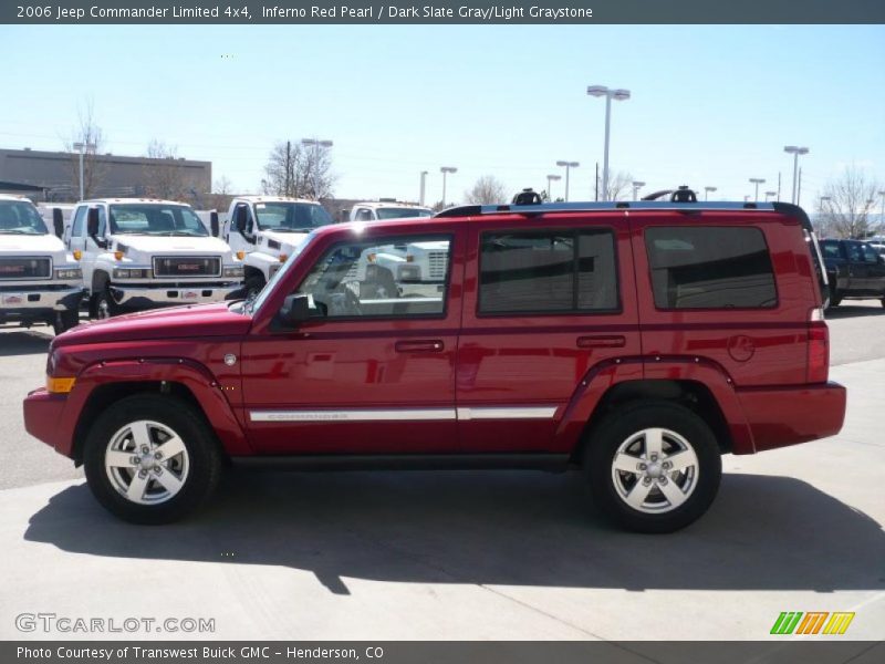 Inferno Red Pearl / Dark Slate Gray/Light Graystone 2006 Jeep Commander Limited 4x4
