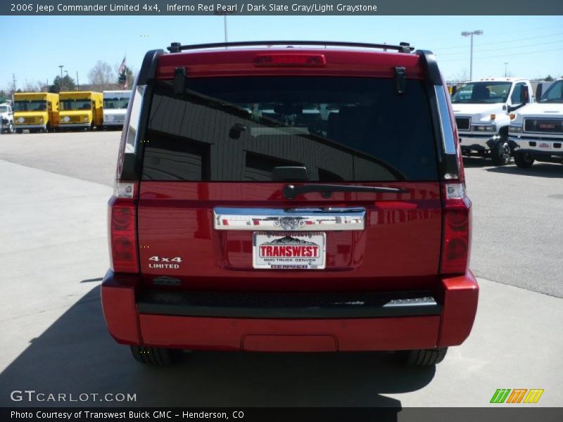 Inferno Red Pearl / Dark Slate Gray/Light Graystone 2006 Jeep Commander Limited 4x4
