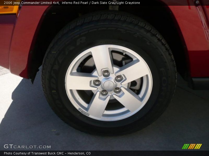 Inferno Red Pearl / Dark Slate Gray/Light Graystone 2006 Jeep Commander Limited 4x4