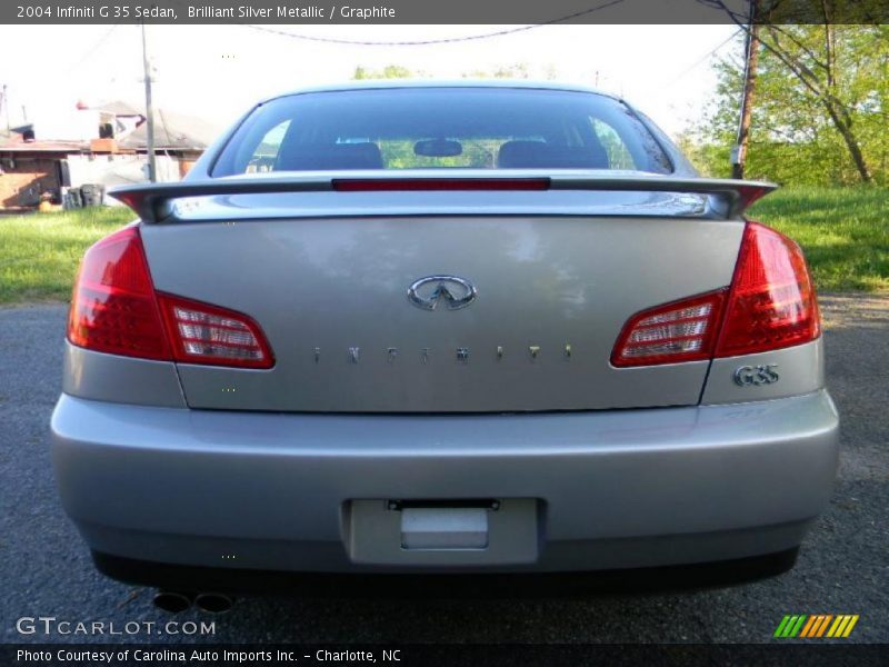 Brilliant Silver Metallic / Graphite 2004 Infiniti G 35 Sedan