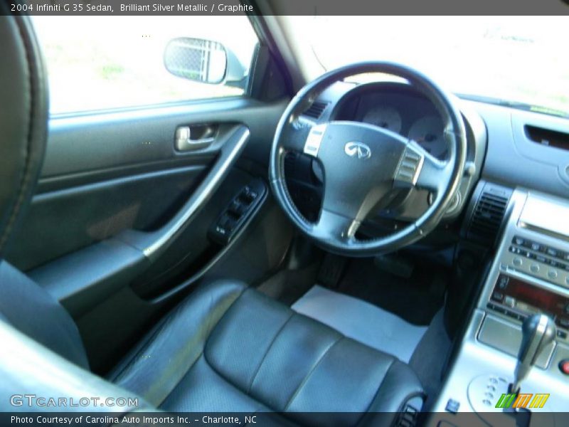 Brilliant Silver Metallic / Graphite 2004 Infiniti G 35 Sedan