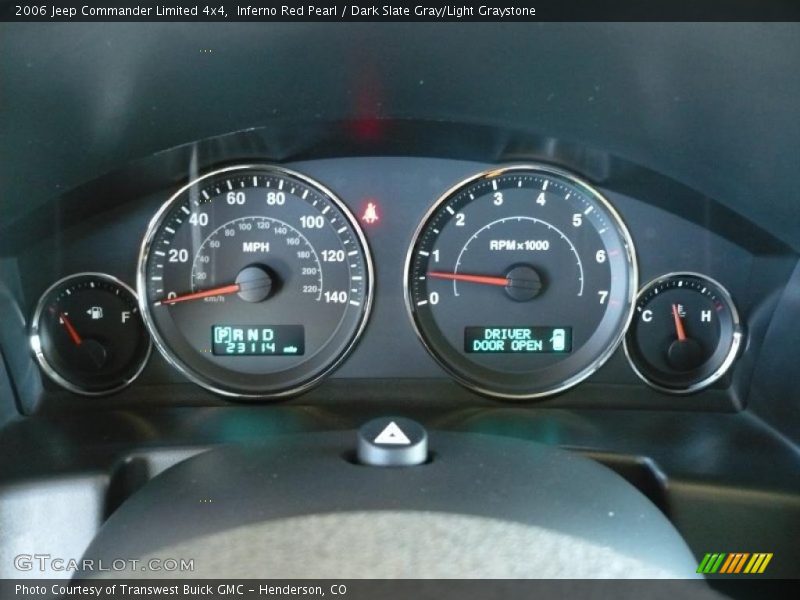 Inferno Red Pearl / Dark Slate Gray/Light Graystone 2006 Jeep Commander Limited 4x4