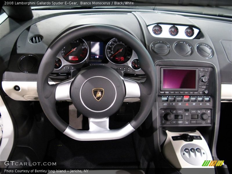 Bianco Monocerus / Black/White 2008 Lamborghini Gallardo Spyder E-Gear