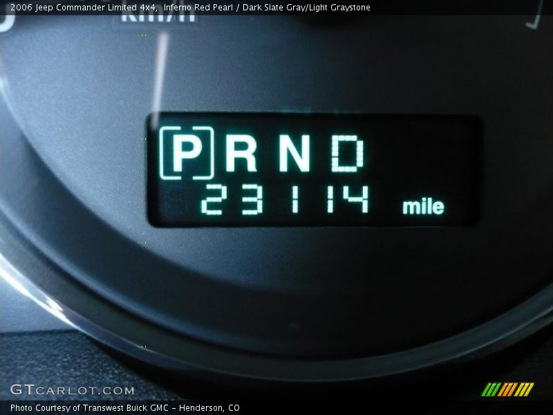 Inferno Red Pearl / Dark Slate Gray/Light Graystone 2006 Jeep Commander Limited 4x4