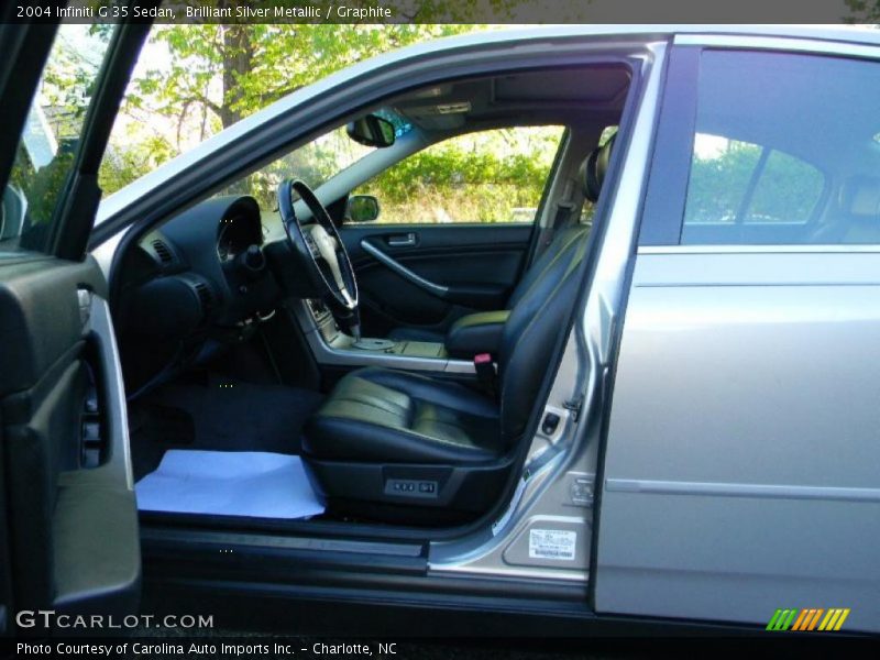 Brilliant Silver Metallic / Graphite 2004 Infiniti G 35 Sedan