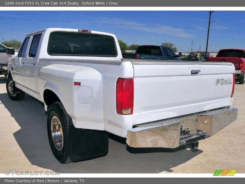 Oxford White / Grey 1996 Ford F350 XL Crew Cab 4x4 Dually