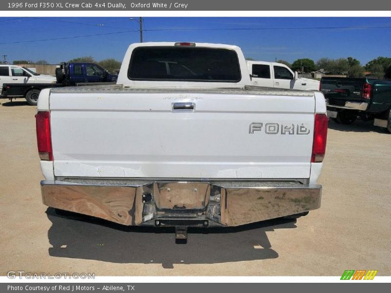 Oxford White / Grey 1996 Ford F350 XL Crew Cab 4x4 Dually