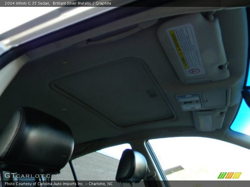 Brilliant Silver Metallic / Graphite 2004 Infiniti G 35 Sedan