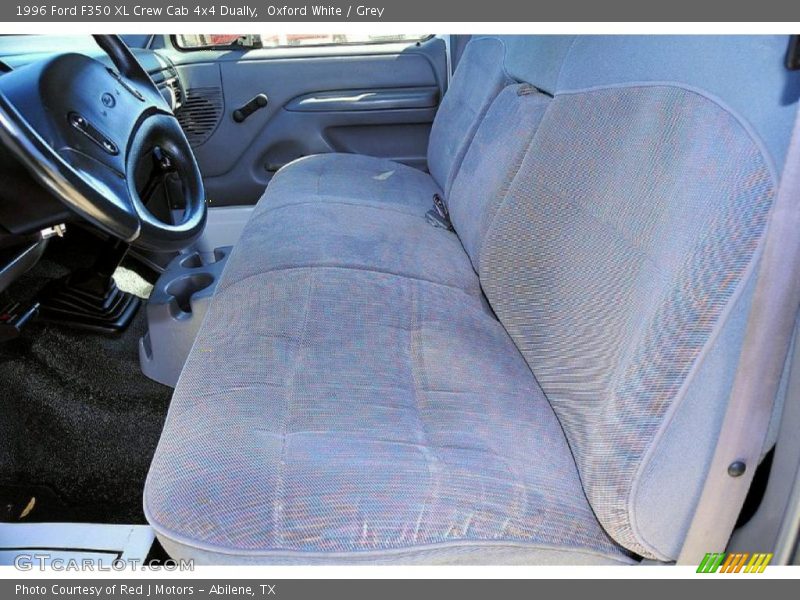 Oxford White / Grey 1996 Ford F350 XL Crew Cab 4x4 Dually