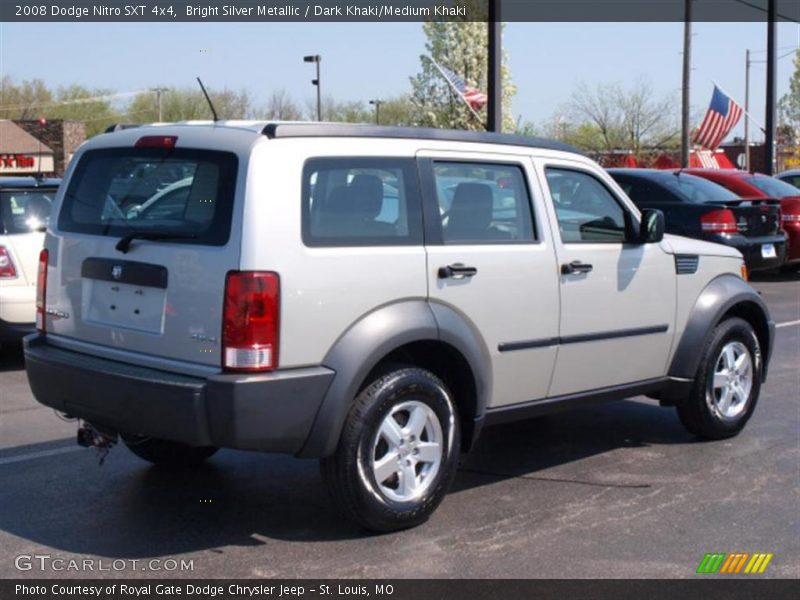 Bright Silver Metallic / Dark Khaki/Medium Khaki 2008 Dodge Nitro SXT 4x4