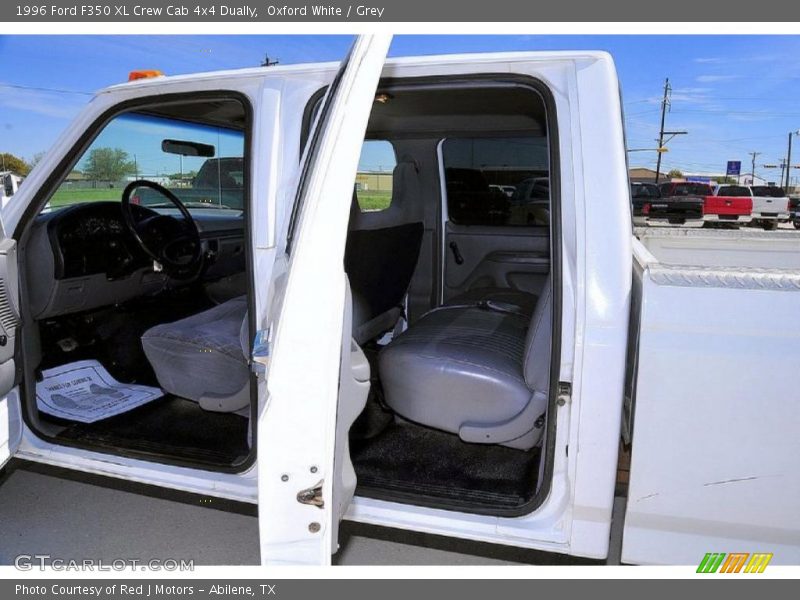 Oxford White / Grey 1996 Ford F350 XL Crew Cab 4x4 Dually