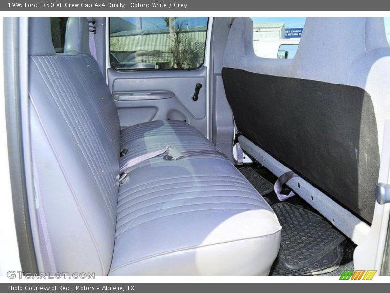 Oxford White / Grey 1996 Ford F350 XL Crew Cab 4x4 Dually
