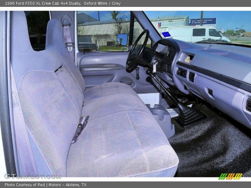 Oxford White / Grey 1996 Ford F350 XL Crew Cab 4x4 Dually