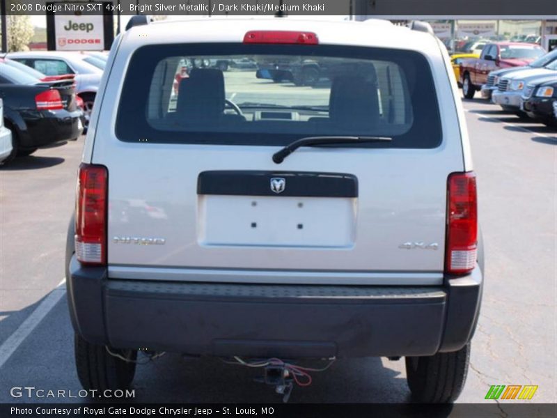 Bright Silver Metallic / Dark Khaki/Medium Khaki 2008 Dodge Nitro SXT 4x4