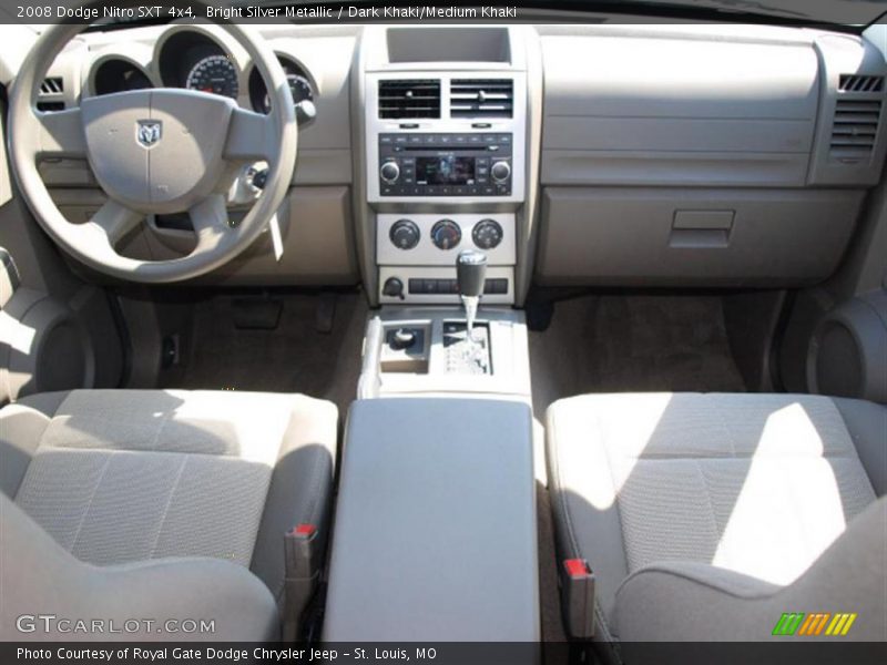 Bright Silver Metallic / Dark Khaki/Medium Khaki 2008 Dodge Nitro SXT 4x4