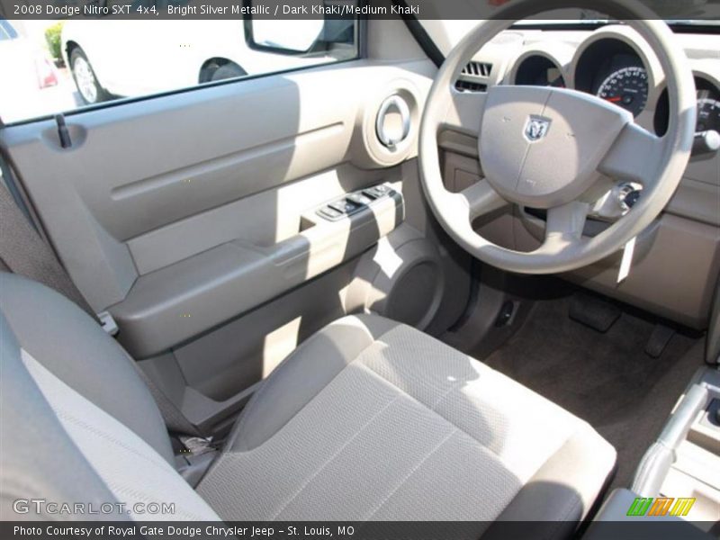 Bright Silver Metallic / Dark Khaki/Medium Khaki 2008 Dodge Nitro SXT 4x4