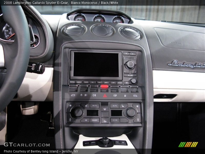 Bianco Monocerus / Black/White 2008 Lamborghini Gallardo Spyder E-Gear
