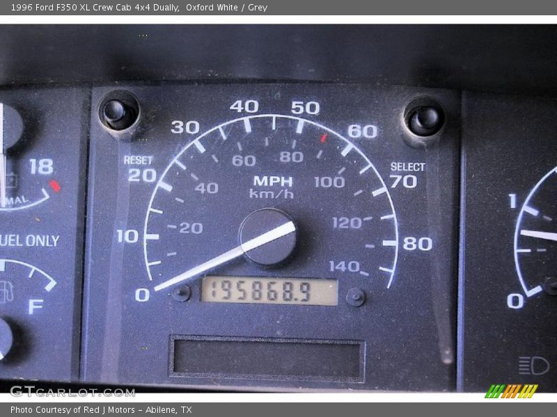 Oxford White / Grey 1996 Ford F350 XL Crew Cab 4x4 Dually