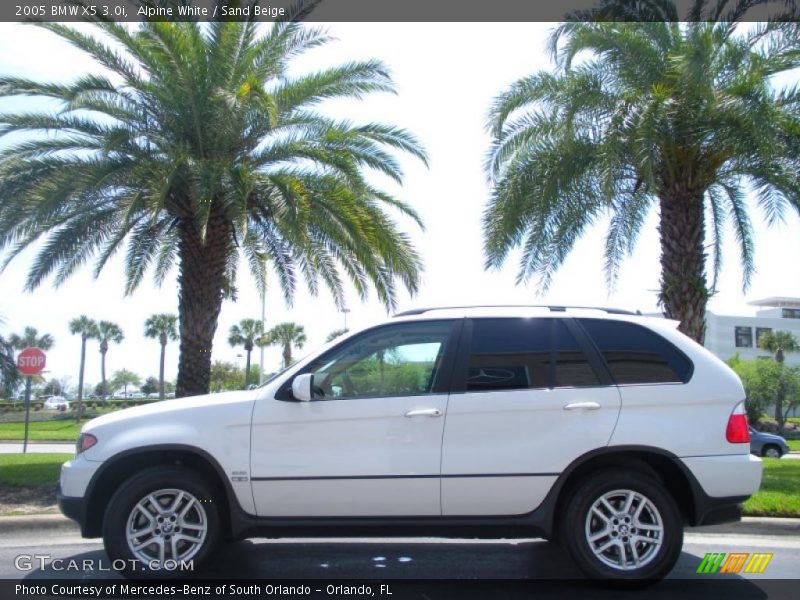 Alpine White / Sand Beige 2005 BMW X5 3.0i