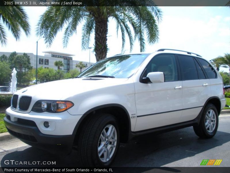 Alpine White / Sand Beige 2005 BMW X5 3.0i