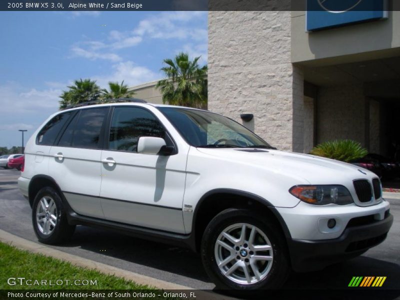 Alpine White / Sand Beige 2005 BMW X5 3.0i
