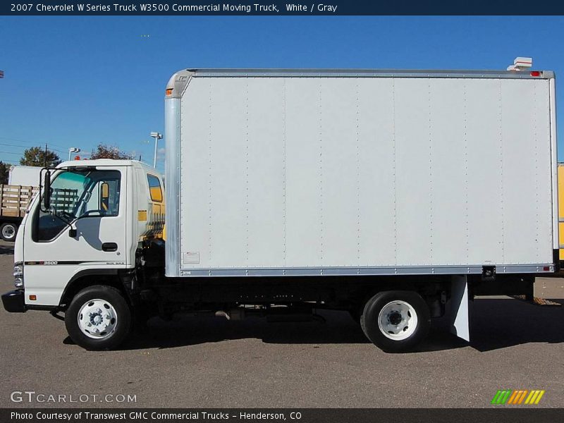 White / Gray 2007 Chevrolet W Series Truck W3500 Commercial Moving Truck