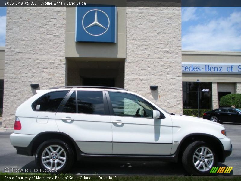 Alpine White / Sand Beige 2005 BMW X5 3.0i