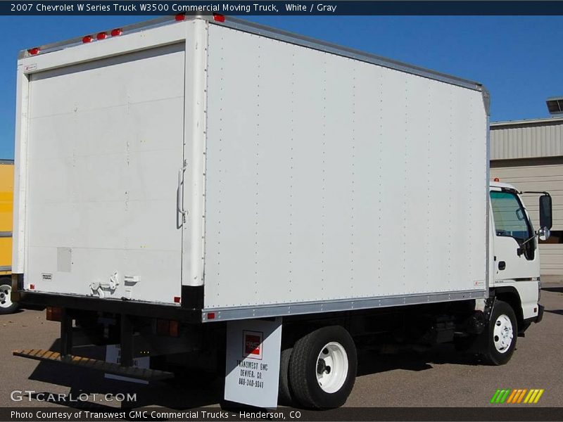 White / Gray 2007 Chevrolet W Series Truck W3500 Commercial Moving Truck