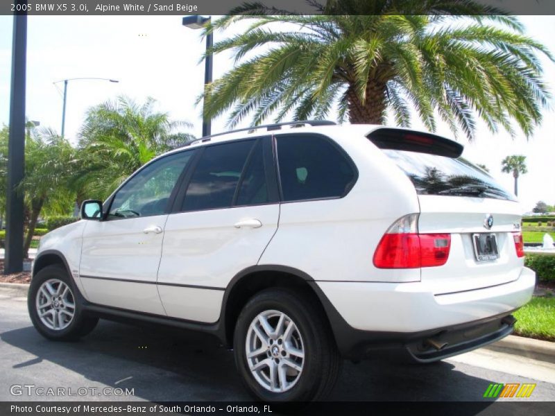 Alpine White / Sand Beige 2005 BMW X5 3.0i