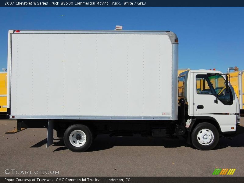 White / Gray 2007 Chevrolet W Series Truck W3500 Commercial Moving Truck