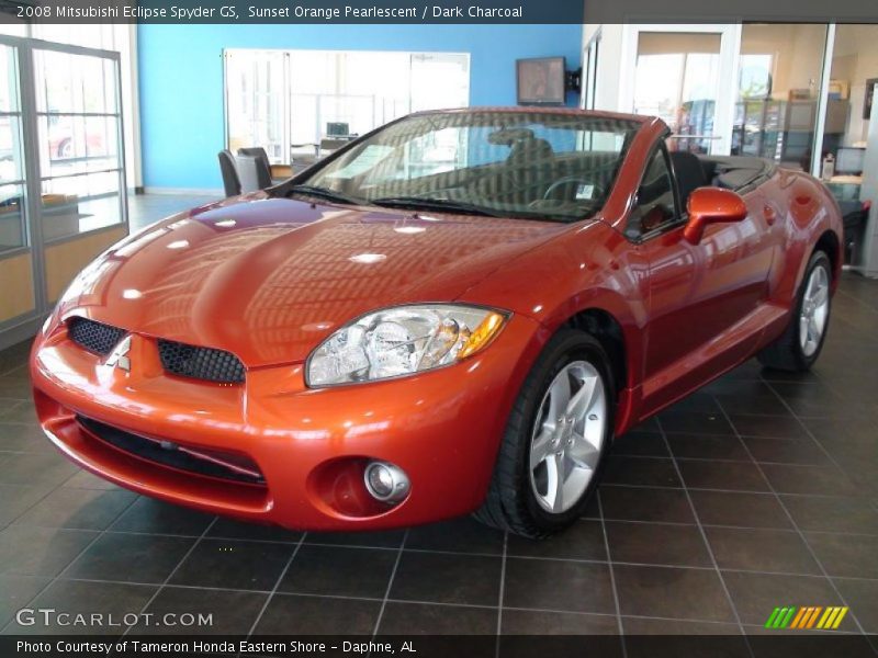 Sunset Orange Pearlescent / Dark Charcoal 2008 Mitsubishi Eclipse Spyder GS