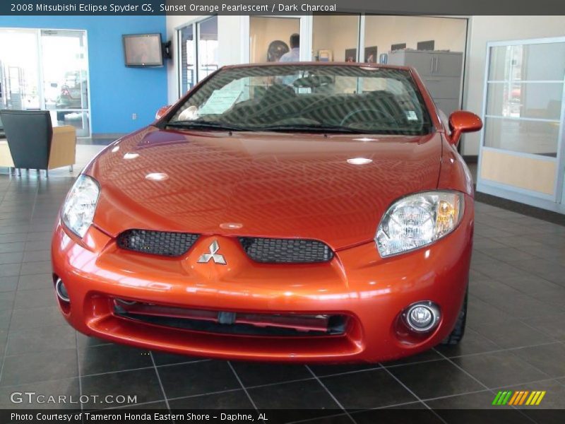 Sunset Orange Pearlescent / Dark Charcoal 2008 Mitsubishi Eclipse Spyder GS