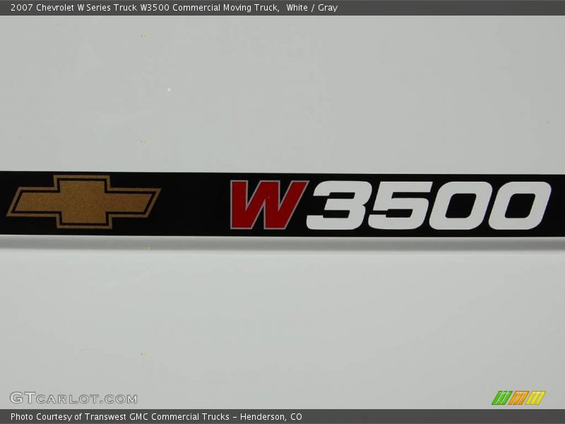 White / Gray 2007 Chevrolet W Series Truck W3500 Commercial Moving Truck