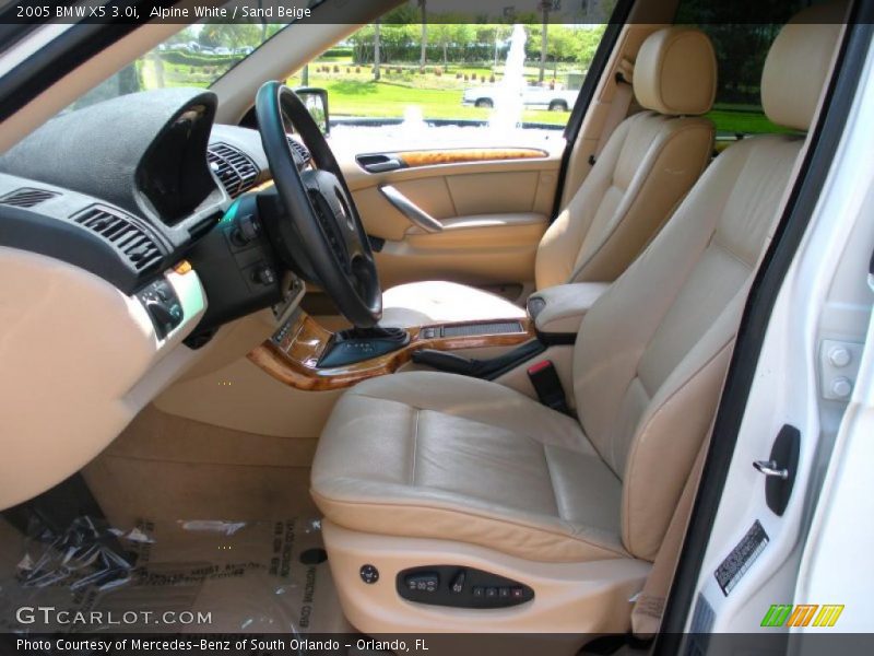 Alpine White / Sand Beige 2005 BMW X5 3.0i