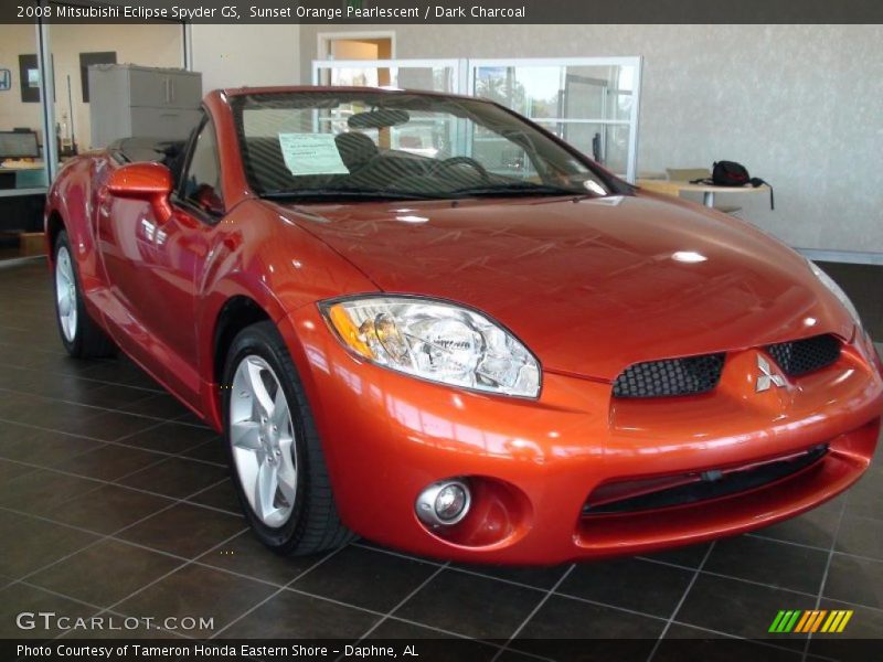 Sunset Orange Pearlescent / Dark Charcoal 2008 Mitsubishi Eclipse Spyder GS