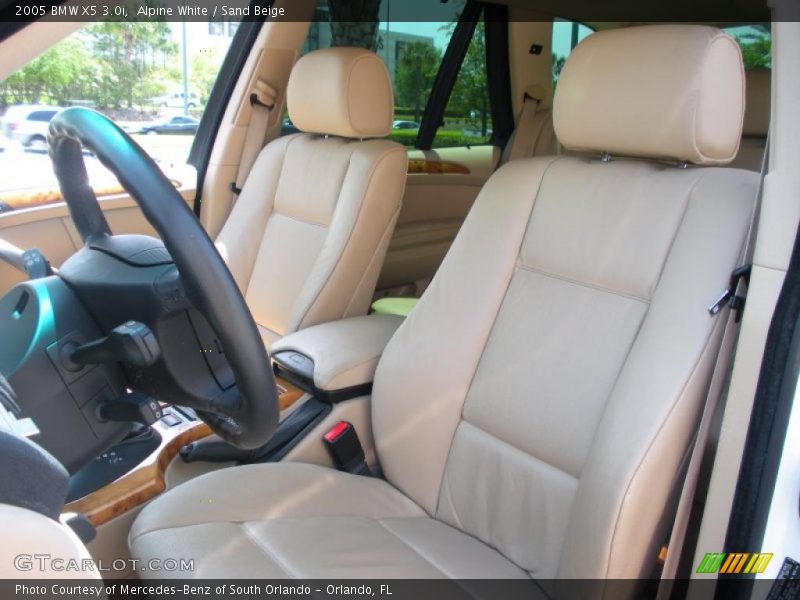 Alpine White / Sand Beige 2005 BMW X5 3.0i