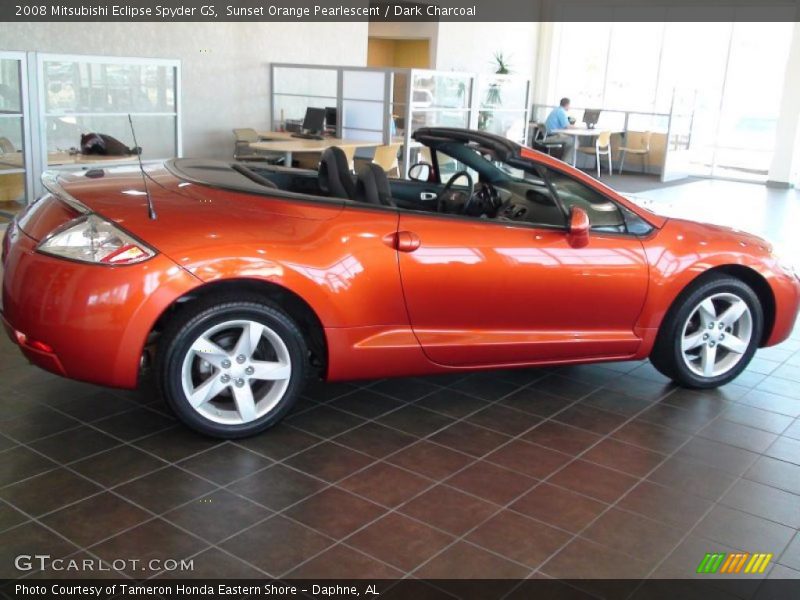 Sunset Orange Pearlescent / Dark Charcoal 2008 Mitsubishi Eclipse Spyder GS