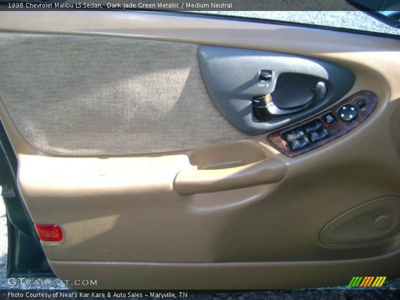 Dark Jade Green Metallic / Medium Neutral 1998 Chevrolet Malibu LS Sedan