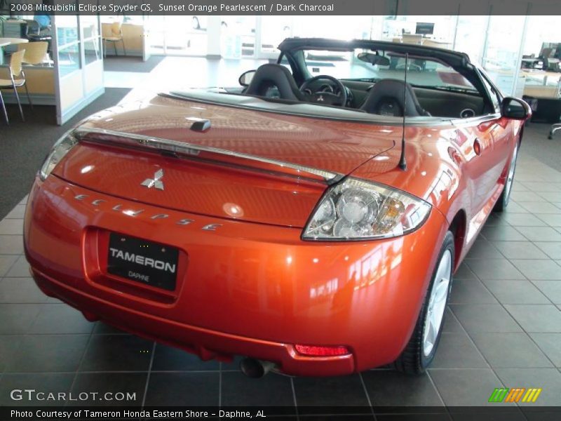 Sunset Orange Pearlescent / Dark Charcoal 2008 Mitsubishi Eclipse Spyder GS
