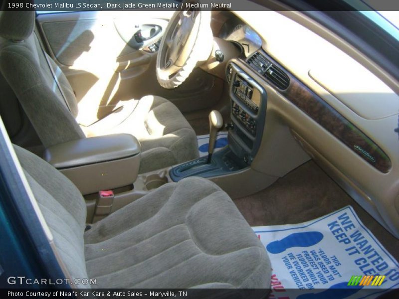 Dark Jade Green Metallic / Medium Neutral 1998 Chevrolet Malibu LS Sedan