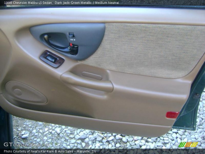Dark Jade Green Metallic / Medium Neutral 1998 Chevrolet Malibu LS Sedan