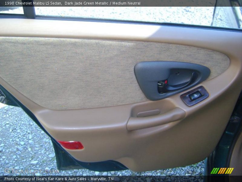 Dark Jade Green Metallic / Medium Neutral 1998 Chevrolet Malibu LS Sedan