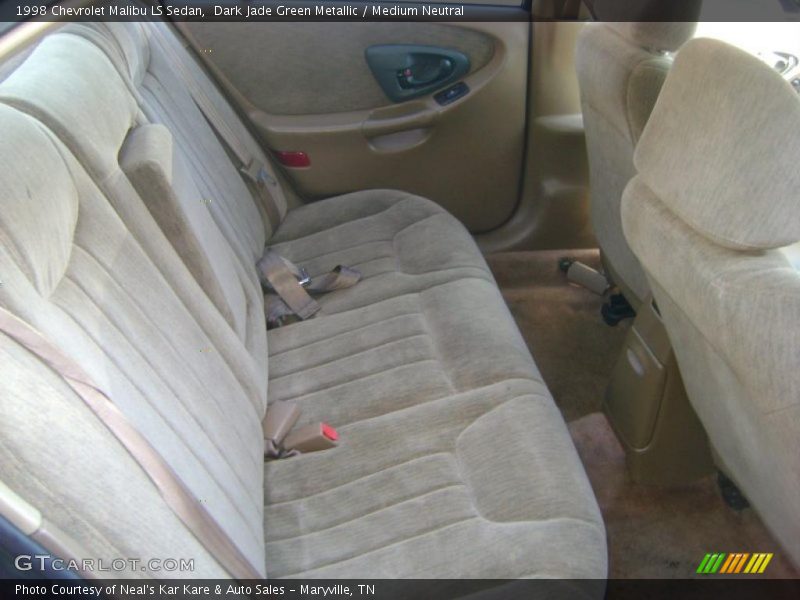 Dark Jade Green Metallic / Medium Neutral 1998 Chevrolet Malibu LS Sedan