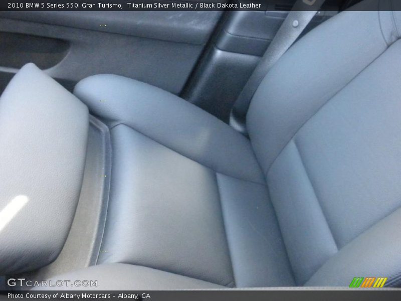 Titanium Silver Metallic / Black Dakota Leather 2010 BMW 5 Series 550i Gran Turismo