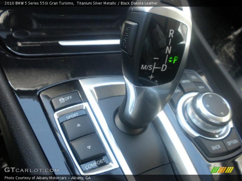 Titanium Silver Metallic / Black Dakota Leather 2010 BMW 5 Series 550i Gran Turismo