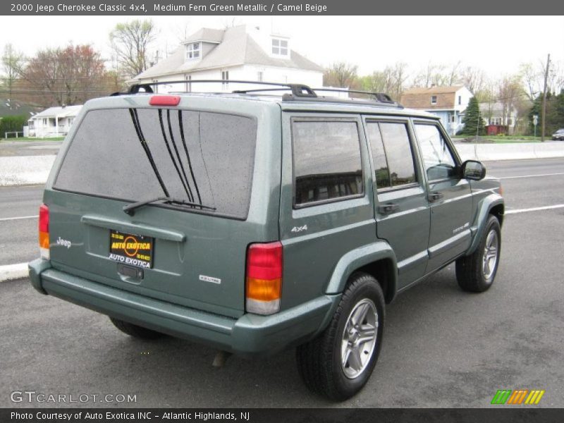 Medium Fern Green Metallic / Camel Beige 2000 Jeep Cherokee Classic 4x4