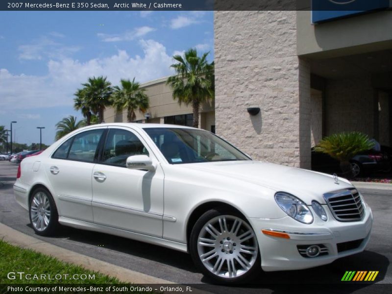 Arctic White / Cashmere 2007 Mercedes-Benz E 350 Sedan